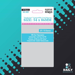 Sleeve Kings : 54x86 mm North Sea Compatible Sleeves - 110 Pack