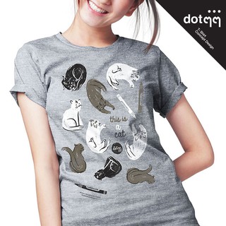 dotdotdot เสื้อยืดผู้หญิง Concept Design ลาย Crayon (Grey)