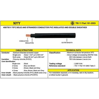 1เมตร-สาย-nyy-สายไฟฝั่งดิน-หุ้มฉนวน-2แกน-2x16-sqmm-เบอร์16-ตัดเป็นเมตร