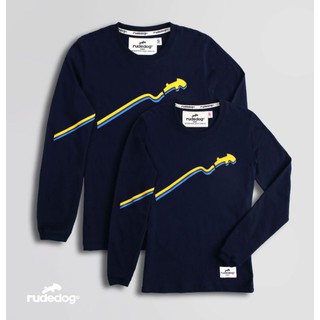 Rudedog เสื้อยืดแขนยาว สีกรม (ราคาต่อตัว)