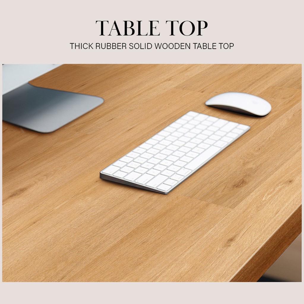 ภาพสินค้าพร้อมส่ง  CARLINO: โต๊ะ โต๊ะไม้ ไม้ยางพารา โต๊ะรับประทานอาหาร Nazis Sturdy Solid Wood Table จากร้าน furniturefarm2u บน Shopee ภาพที่ 1