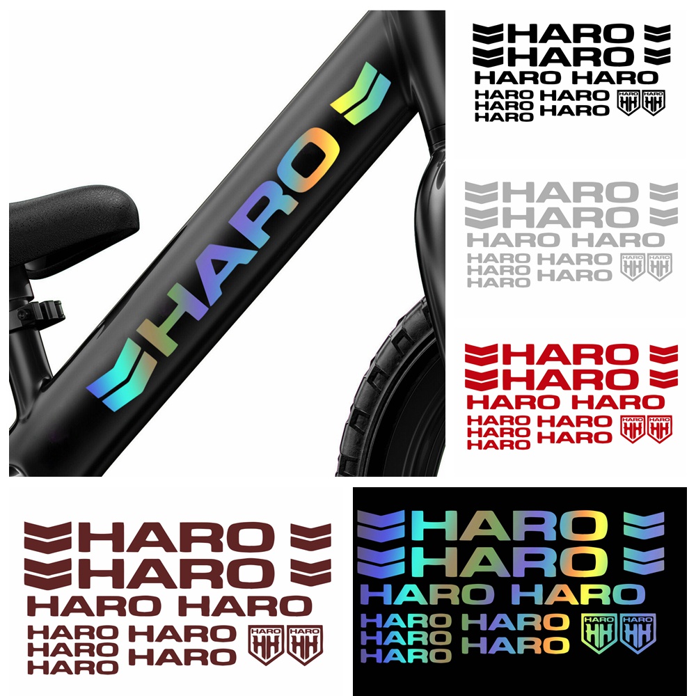 ภาพหน้าปกสินค้าHaro bikes ชุด สติกเกอร์ไวนิล ไม่มีพื้นหลัง เฟรมจักรยาน สติ๊กเกอร์ Haro สติ๊กเกอร์ปั่นจักรยาน MTB