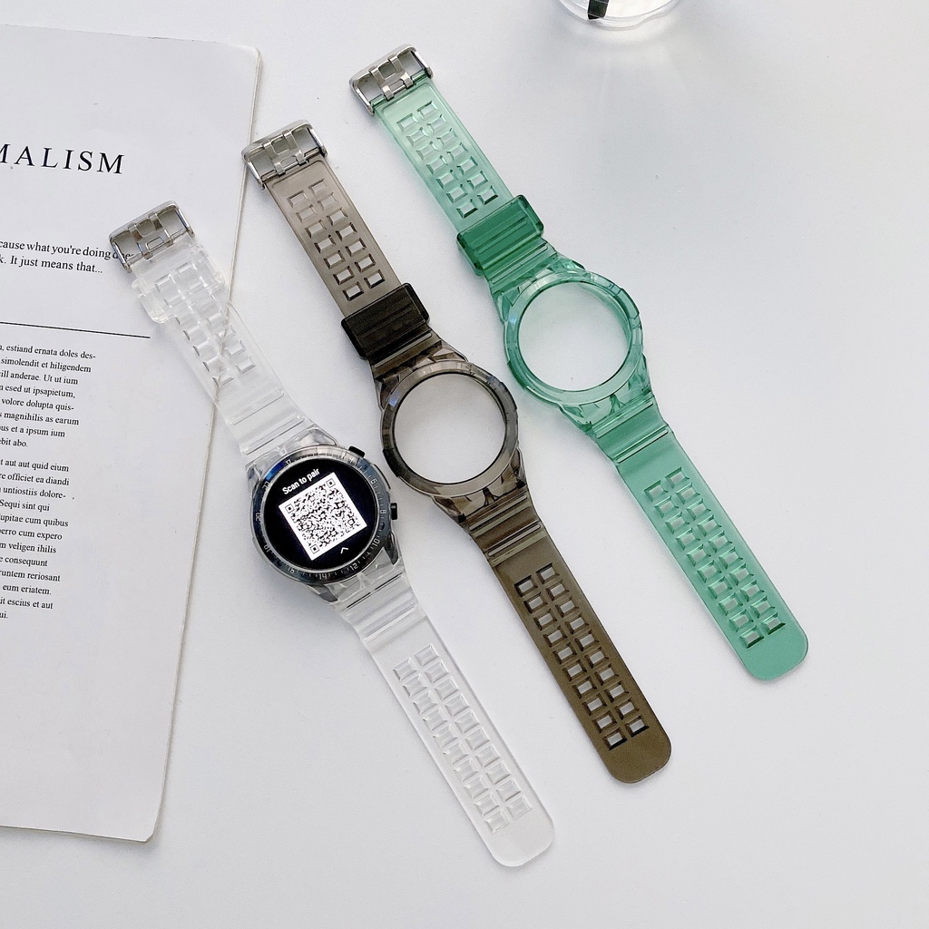 ราคาและรีวิวสายนาฬิกาใสสายซิลิโคนสำหรับ Huawei Watch GT 2 46 มม