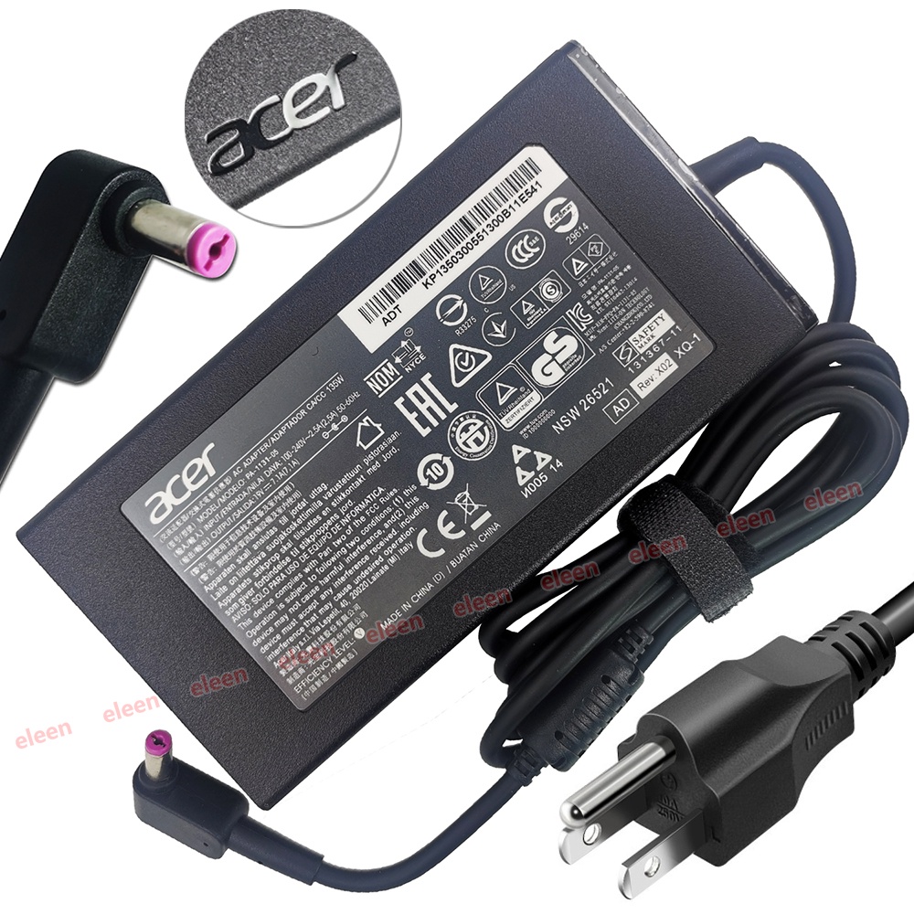 135W 7.1A 19V Laptop Ac Power Adapter Cord For Acer Aspire Nitro 5 AN51551 AN51543 AN51542