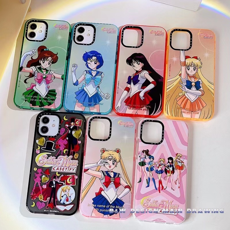 เคสโทรศัพท์มือถือแบบนิ่ม-กันกระแทก-ลายการ์ตูนเซเลอร์มูน-casetify-สําหรับ-iphone-15-pro-max-14-13-12-11