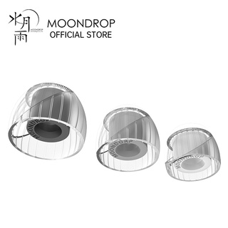 สินค้า MoonDrop Spring Tips Acoustic waveguide + Double Support Structure Silicone Earphone Ear-Tips MoonDrop Kato(3 pairs)