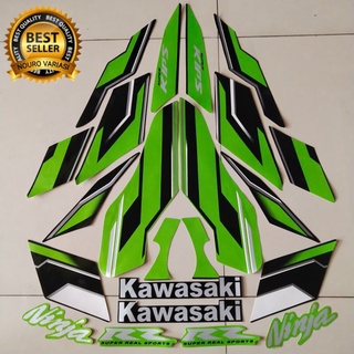 สติกเกอร์ ลาย kawasaki ninja rr 2015 se สีเขียว คุณภาพดี