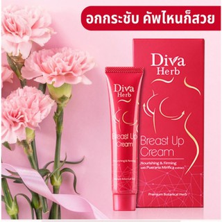 [ครีมบำรุงหน้าอกกระชับ]Diva Herb Breast Up Cream 15g. ครีมกระชับทรวงอก