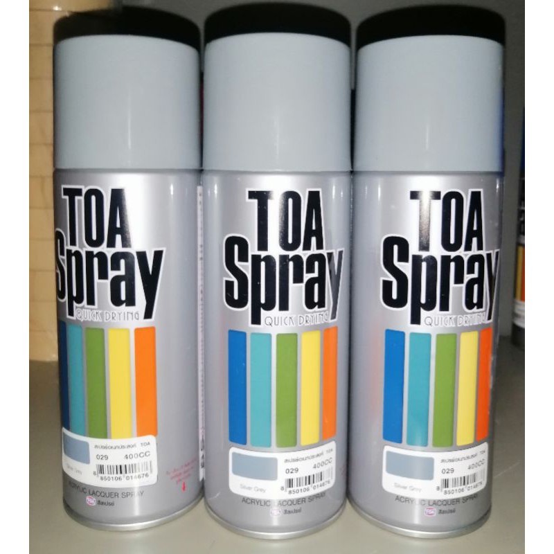 TOA สีสเปรย์อเนกประสงค์ มีหลายสี (ดูสีที่ตัวเลือก) ทีโอเอ สีขาว สีดำเงา ...