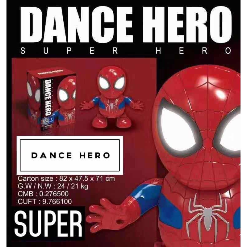 super-hero-dance-ตุ๊กตาสไปเดอร์แมนเต้นมีเสียงมีไฟ