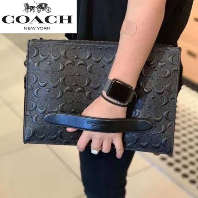 กระเป๋า-coach-structured-pouch-f75914-แท้-ส่งฟรี