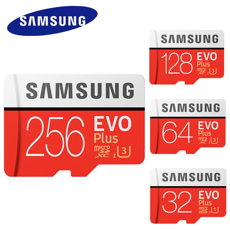 รูปภาพสินค้าแรกของเมมโมรี่การ์ด SAMSUNG Micro SDcard 32GB 64GB 128GB 256GB Class10 EVO Plus (U3 95MB/s) memory card การ์ดหน่วยความจำ