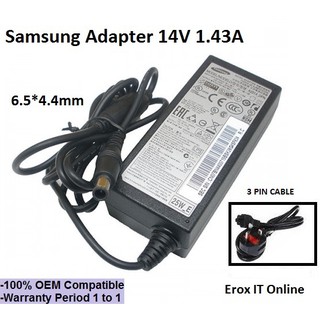 อุปกรณ์ชาร์จ AC แบบเปลี่ยน สําหรับ Samsung SB350 S19D300 Samsung 14v 1.43A 6.5*4.4 มม.