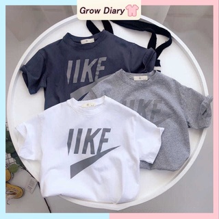 เสื้อยืด ผ้าฝ้าย 100% พิมพ์ลายตัวอักษร แฟชั่นฤดูร้อน สําหรับเด็ก 1-8 ปี