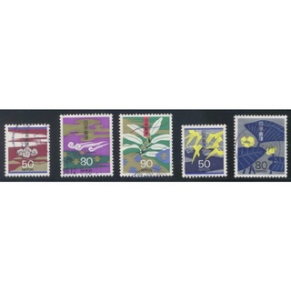 J054 แสตมป์ญี่ปุ่นใช้แล้ว ชุด Special Correspondence Stamps ปี 1995 ใช้แล้ว สภาพดี ครบชุด