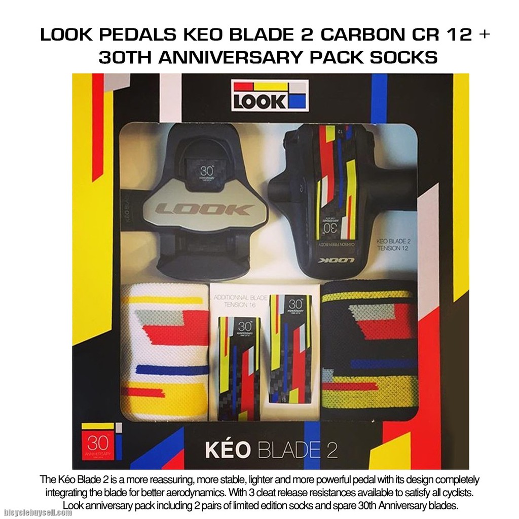 บันไดเสือหมอบ-look-keo-blade-2-แกน-chromoly-พร้อมคลีท-รุ่นพิเศษ-30th-anniversary