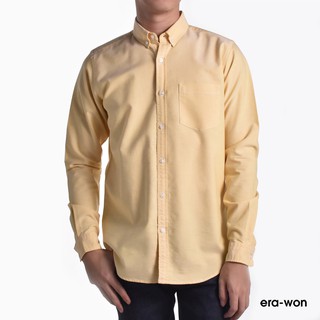 ภาพหน้าปกสินค้าera-won เสื้อเชิ้ต ทรงสลิม แขนยาว Antibacterial Oxford Shirt Summer Collection สี Summer Brazil - Yellow ที่เกี่ยวข้อง