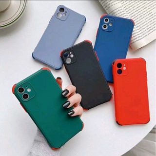 A1เคสกันมุม กันกระแทกRealmeC17 realme7i  realmeC12 C15 A1Kเคสมือถือสวยสีพาสเทล ปุ่มสลับสี กันมุม