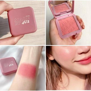 ภาพขนาดย่อของสินค้าบลัชออน 4u2 บลัชสีลูกกวาด ปัดแล้วหน้าเด็ก สีชมพูสดใสติดใจมาก สีน่ารัก ชมพูอมส้มนิดๆ ดูเด็ก ดูขี้เล่น