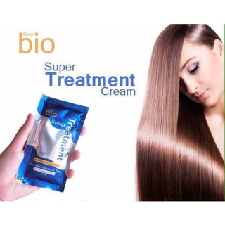 ไบโอทรีทเม้นท์ Bio treatment สีฟ้า ทรีทเม้นท์  Bio Super,ทรีทเม้นท์ซองน้ำเงิน ทรีทเม้นท์หมัก ผมครีมนวดผม