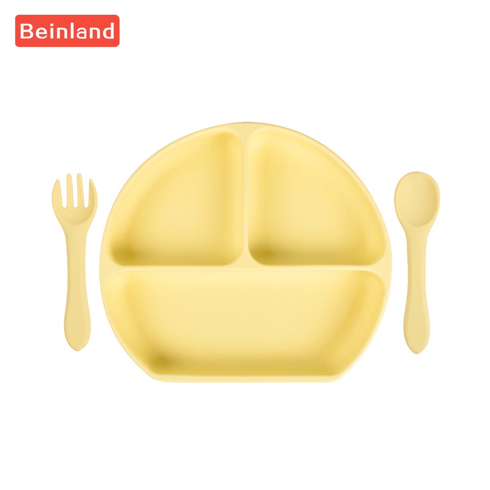 beinland-ชุดจาน-ชามอาหาร-ส้อม-และหลอดดูด-ซิลิโคน-สําหรับเด็กทารก