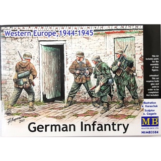 โมเดลประกอบฟิกเกอร์ทหาร Master Box 1/35MB3584 GERMAN MILITARY WESTERN EUROPE 1944-5