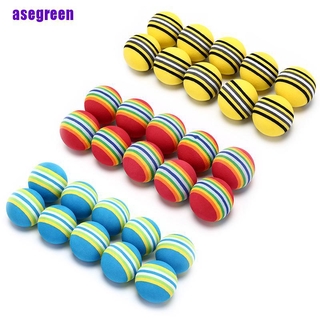 สินค้า Asegreen ลูกกอล์ฟ ลายทาง สีรุ้ง