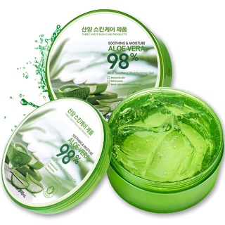 ภาพขนาดย่อของภาพหน้าปกสินค้าMoisture Aloe Vera 98% 300ml เจลว่านหางจระเข้ จากร้าน begreen_lamp บน Shopee