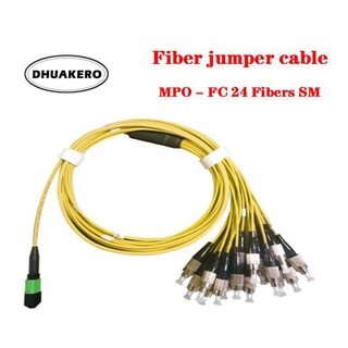 free shipping AB447 1 PCS/Lot MPO-LC 24 fibers Fiber Optic Jumper Cable Extension Patch Cord