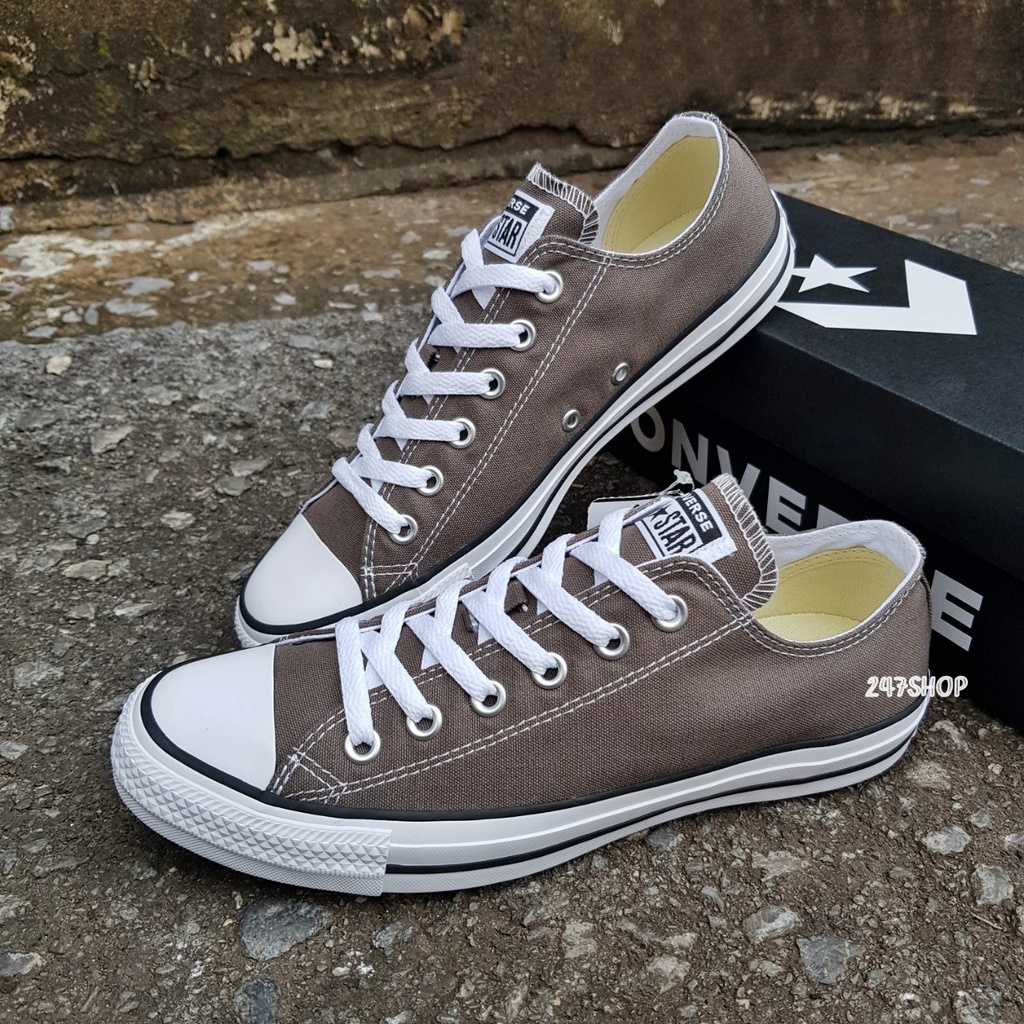 รองเท้าคอนเวิร์สสีแดง-รองเท้าผ้าใบ-คอนเวิร์ส-แท้-100-converse-ctas-seasonal-ox-charcoal-1j794cs1cd-พร้อมส่ง