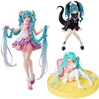 โมเดลตุ๊กตาฟิกเกอร์ Hatsune Miku ผมยาว เจ้าหญิง และปีศาจน้อย ของเล่น ของขวัญวันเกิด สําหรับเพื่อน