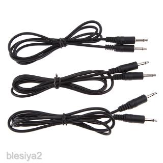 [BLESIYA2] 3PC 3.5mm Auxiliary Aux Male to Male Mono Audio Cable for iPod Car MP3 PC 1m