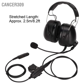 Cancer309 ที่ปิดหูหูฟังวิทยุ 7.1 มม. พร้อม U94 Ptt สําหรับ Baofeng Uv‐9R Plus