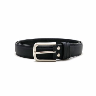 Brown Stone เข็มขัดหนังแท้ Nubuck Narrow Belt – Black