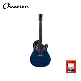 OVATION CE44P-8TQ-G กีตาร์โปร่งไฟฟ้าหลังเต่า โอเวชั่น พร้อมกระเป๋า