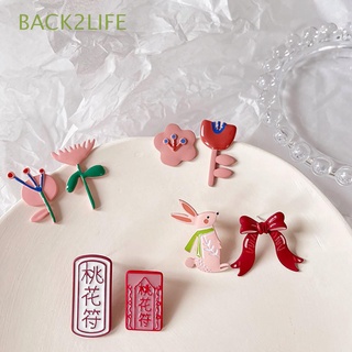 Back2Life ต่างหูแบบติดหูรูปกระต่ายสไตล์เกาหลีสําหรับผู้หญิง