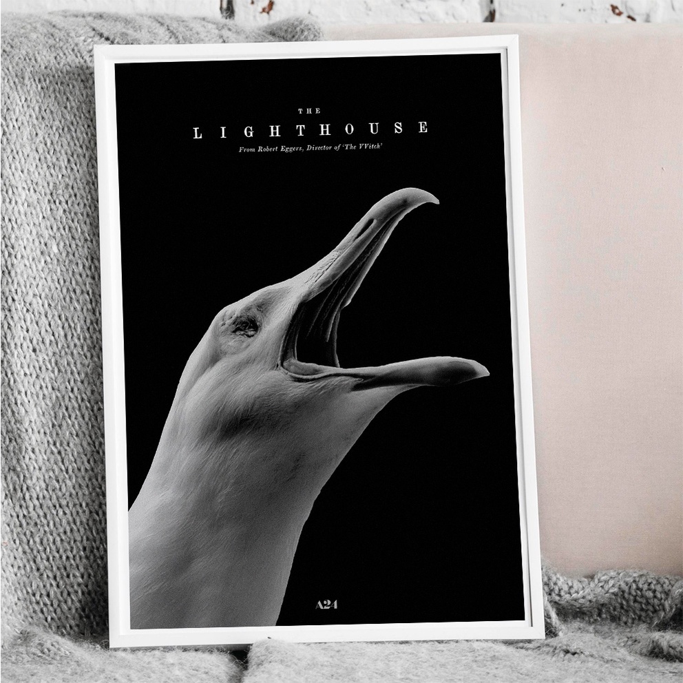 Black And White Film Photo Of Robert Pattinson And Willem Dafoe In The - Foto 2