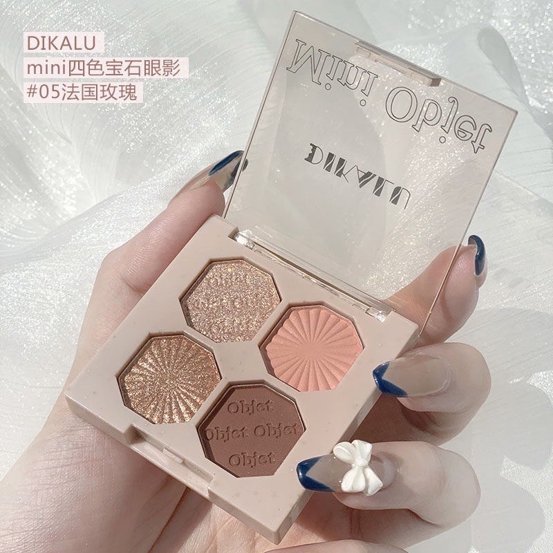 eye-shadow-terracotta-tray-พาเลทอายแชโดว์-4-สี-เนื้อดินน้ำมัน-แมทประกายชิมเมอร์-สีสวยมาก-eye-shadow-4