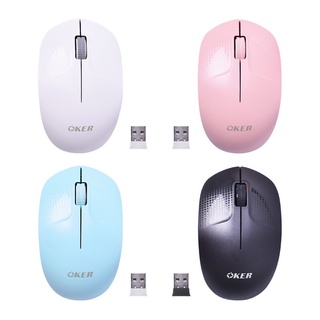 เมาส์ส์ไร้ร้สาย OKER USB 2.4GHz กดไร้เสียง Wireless MOUSE รุ่น M439