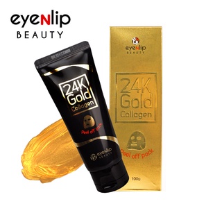 มาสก์ทองคำ24K ชนิดลอกออก Eyenlip Beauty 24K Gold Collagen Peel Off Pack 100g