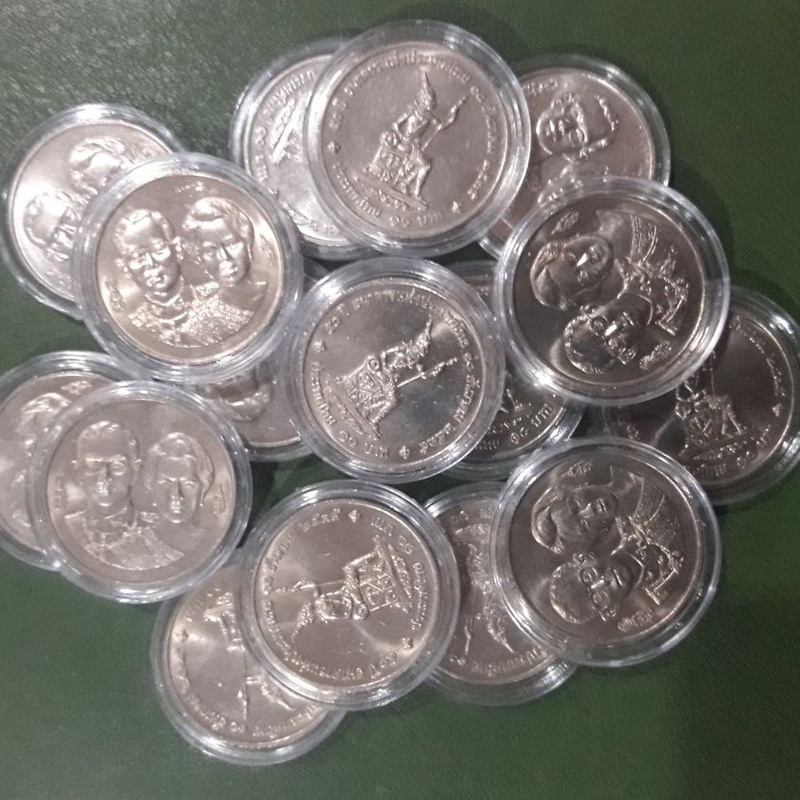เหรียญ-10-บาท-ที่ระลึก-50-ปี-ธนาคารแห่งประเทศไทย-ไม่ผ่านใช้-unc-พร้อมตลับ-เหรียญสะสม-เหรียญที่ระลึก
