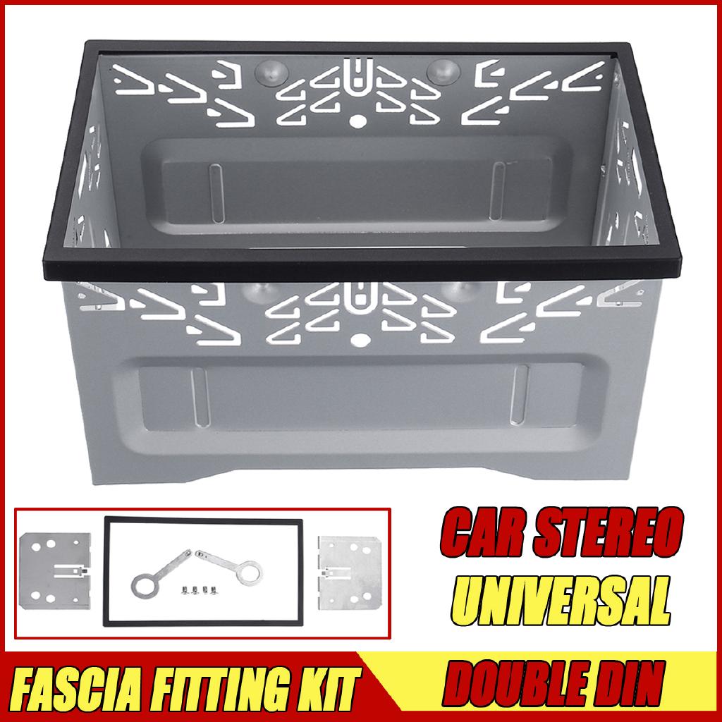 ภาพหน้าปกสินค้าอุปกรณ์รถยนต์ Universal Stereo DVD Radio fascia Dash Panel Mount Trim Metal Frame 2 DIN ที่เกี่ยวข้อง