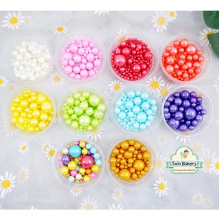 สินค้า 🍬 น้ำตาลตกแต่งเค้กคละขนาด ทานได้ 🍬 แบ่งขาย ราคาถูก