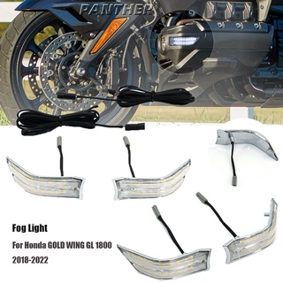 Motorcycle Fog Lamp Side Auxiliary LED Decorative For Honda Goldwing GL1800 2018-2022