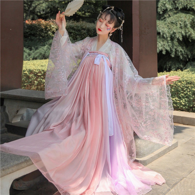 ชุดจีนโบราณ-hanfu-ขนาดใหญ่-hanfu-ที่ใหญ่ที่สุด-ปักเสื้อแขนใหญ่-2xl-ชุด-hanfu-เจ้าหญิงชุดกระโปรง