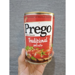 พร้อมส่ง !! Prego Traditionnal พรีโก้ พาสต้าซอสมะเขือเทศ รสดั้งเดิม 300 กรัม กระป๋องแดง