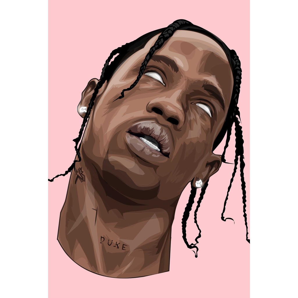 ทราวิส-สก็อตต์-travis-scott-โปสเตอร์-poster-แร็ปเปอร์-rapper-hiphop-ฮิปฮอป-โปสเตอร์-รูปภาพ-ตกแต่งผนัง-music