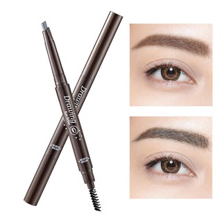 ดินสอเขียนคิ้วพร้อมแปรงกันน้ำกันเหงื่อติดทนที่เขียนเขียนคิ้วDouble eyebrow pencil-8018