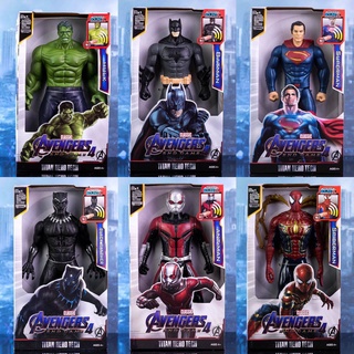 หุ่นฟิกเกอร์ avenger หุ่นซุปเปอร์ฮีโร่ ตุ๊กตากดหน้าอก มีเเสง หุ่นสูง 29cm ตุ๊กตา ของสะสม ของที่ระลึก ของขวัญ ของเล่นเด็ก