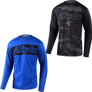 เสื้อกีฬาแขนสั้น ลายพราง Troy Lee แฟชั่นฤดูร้อน 2022 สําหรับแข่งรถจักรยานยนต์วิบาก